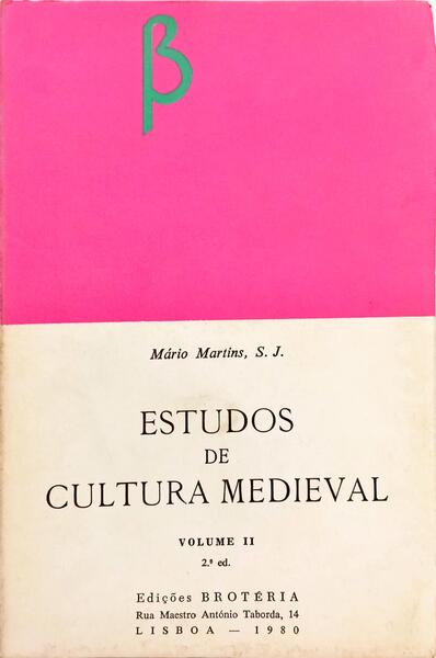 ESTUDOS DE CULTURA MEDIEVAL.
