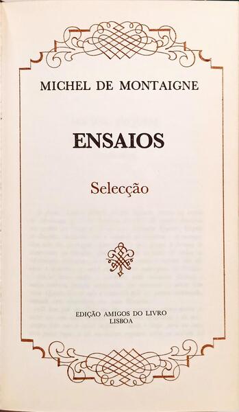 ENSAIOS.