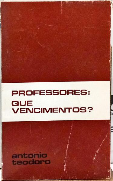PROFESSORES: QUE VENCIMENTOS?