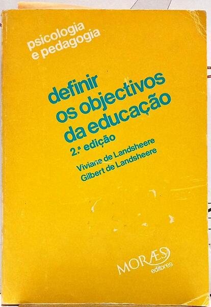 DEFINIR OS OBJECTIVOS DA EDUCAÇÃO.