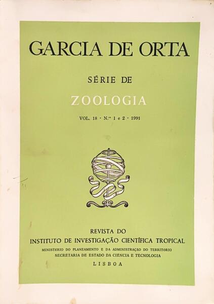 SÉRIE DE ZOOLOGIA. VOL. 18, N.º 1 E 2. 1991.