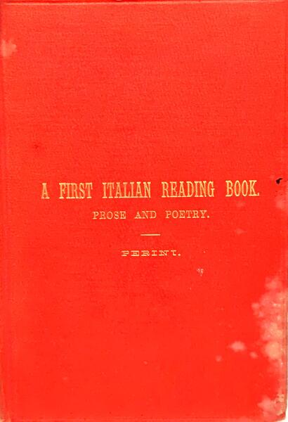 A FIRST ITALIAN READING BOOK.