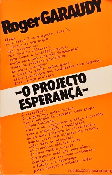 O PROJECTO ESPERANÇA.