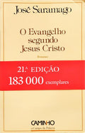 O EVANGELHO SEGUNDO JESUS CRISTO. [21.ª EDIÇÃO C/TARJA]