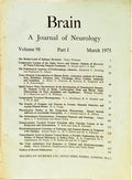 BRAIN, A JOURNAL OF NEUROLOGY, VOL. 98: PART. I MARC, 1973 - PART IV, DECEMBER ,1975. [4 VOLS.]
