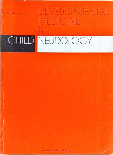 DEVELOPMENTAL MEDICINE & CHILD NEUROLOGY, VOL. 31, N.º 2, ABRIL, 1989.