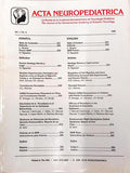 ACTA NEUROPEDIATRICA, VOL. 1 E 2, N.º 3 E 4, 1996. [2 VOLS.]
