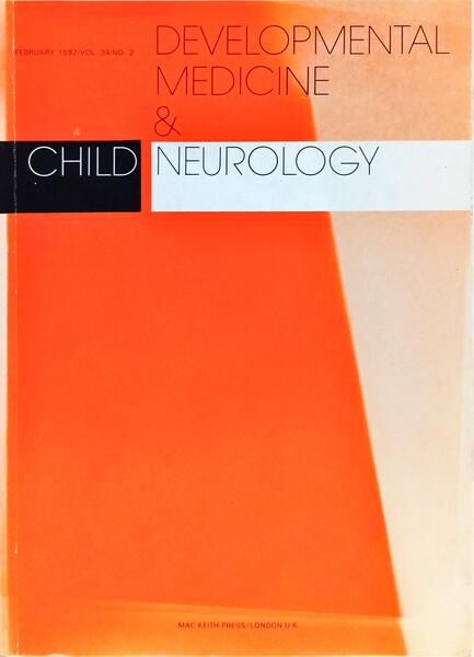 DEVELOPMENTAL MEDICINE & CHILD NEUROLOGY, VOL. 34, N.º 2, FEBRUARY, 1992 - VOL. 34, N.º 5, MAY, 1992. [4 VOLS.]