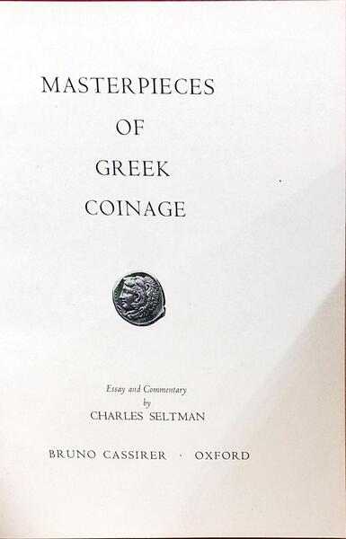 MASTERPIECES OF GREEK COINAGE.
