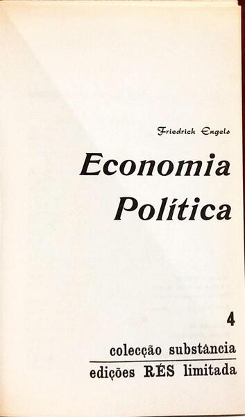 ECONOMIA POLÍTICA.
