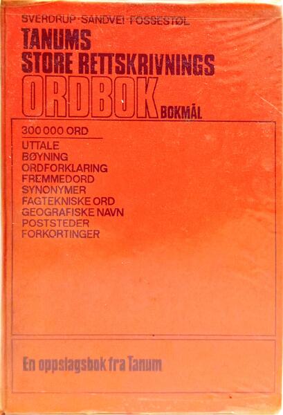 TANUMS STORE RETTSKRIVNINGS-ORDBOK.