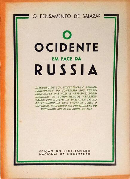 O OCIDENTE EM FACE DA RÚSSIA.