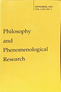 PHILOSOPHY AND PHENOMENOLOGICAL RESEARCH. VOL. LXXI, N.º 2, SEPTEMBER 2005.