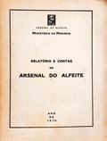 RELATÓRIO E CONTAS DO ARSENAL DO ALFEITE.