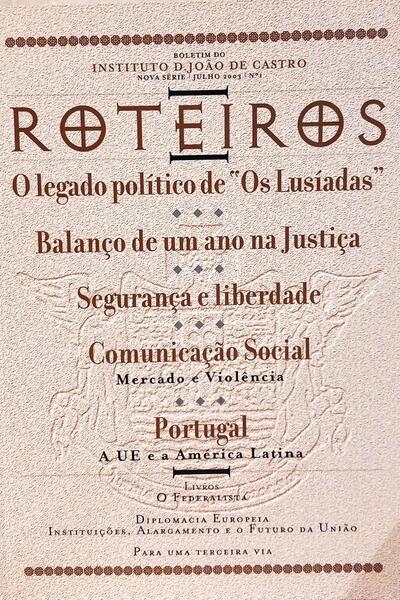 ROTEIROS N.º 1, JULHO 2003.