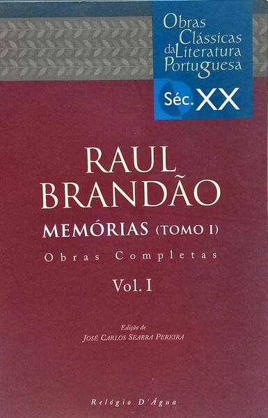 MEMÓRIAS. [OBRAS COMPLETAS, VOL. I. 3 TOMOS]