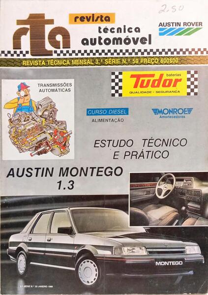 REVISTA TÉCNICA AUTOMÓVEL, 3.ª SÉRIE, Nº. 59, JANEIRO DE 1990.