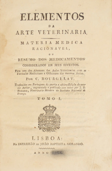 ELEMENTOS DA ARTE VETERINARIA.