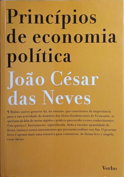 PRINCÍPIOS DE ECONOMIA POLÍTICA.