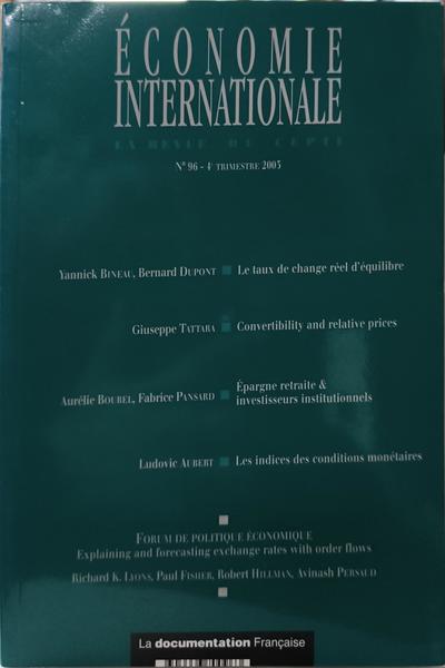 ÉCONOMIE INTERNATIONALE, LA REVUE DU CEPII. [3 VOLS.]