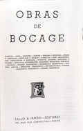 OBRAS DE BOCAGE. [EDIÇÃO SEM DATA]