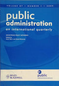 PUBLIC ADMINISTRATION: AN INTERNATIONAL QUARTERLY, VOL. 87, N.º 1, 2009.