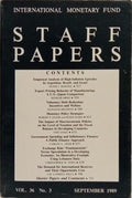INTERNATIONAL MONETARY FUND STAFF PAPERS, VOL. 36, N.º 3, SEPTEMBER 1989.