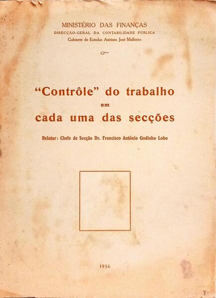 CNTRÔLE DO TRABALHO EM CADA UMA DAS SECÇÕES.