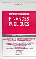 REVUE FRANÇAISE DE FINANCES PUBLIQUES. [2 VOLS.]