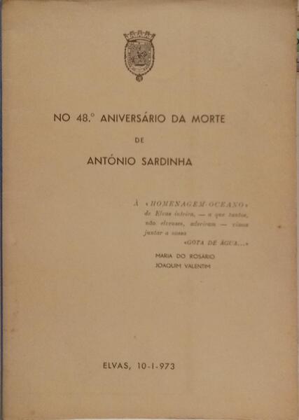 NO 48.º ANIVERSÁRIO DA MORTE DE ANTÓNIO SARDINHA.