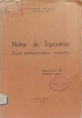 NOTAS DE TOPONÃMIA.