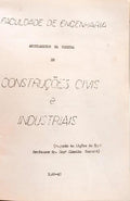 APONTAMENTOS DA CADEIRA DE CONSTRUÇÕES CIVIS E INDUSTRIAIS.