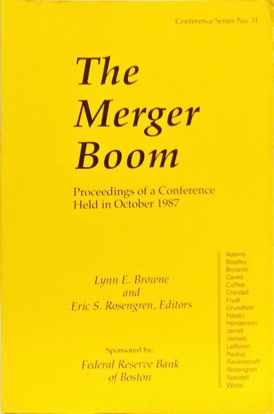 THE MERGER BOOM.