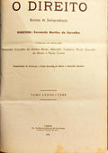 DIREITO (O): REVISTA DE JURISPRUDÊNCIA, TOMO LXXXVII, 1945.