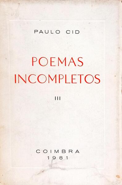 POEMAS INCOMPLETOS III.