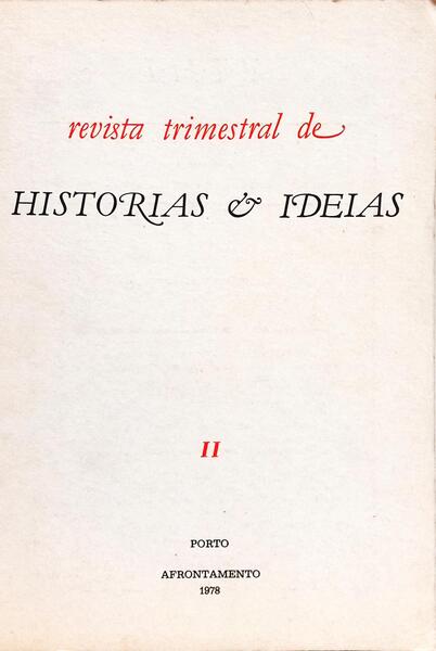 REVISTA TRIMESTRAL DE HISTÓRIA E IDEIAS, N.º 2.