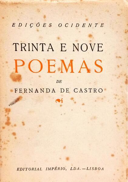 TRINTA E NOVE POEMAS.