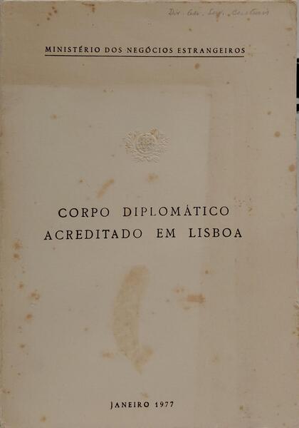 CORPO DIPLOMÁTICO ACREDITADO EM LISBOA.