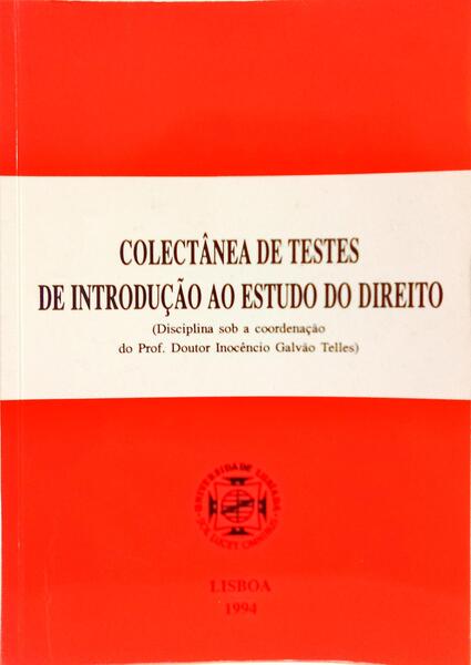 COLECTÂNEA DE TESTES DE INTRODUÇÃO AO ESTUDO DO DIREITO