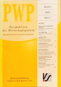 PERSPEKTIVEN DER WIRTSCHAFTSPOLITIK, BAND 4, HEFT 1, 2003, BAND 4, HEFT 2, 2003, BAND 3, HEFT 1, 2003. [3 VOLS.]