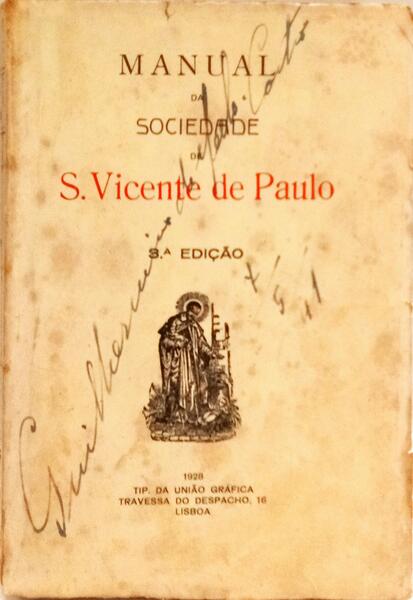 MANUAL DA SOCIEDADE DE SÃO VICENTE DE PAULO. [3.ª EDIÇÃO]