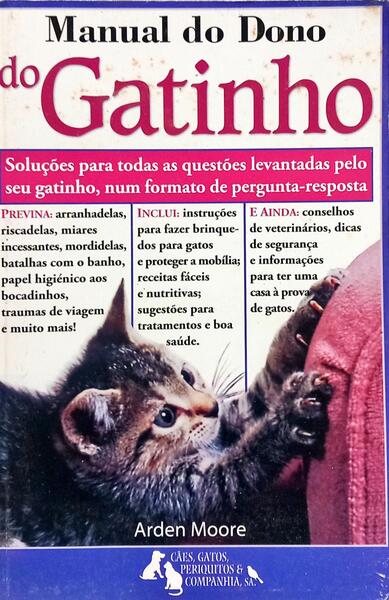 MANUAL DO DONO DO GATINHO.