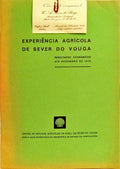EXPERIÊNCIA AGRÍCOLA DE SEVER DO VOUGA: RESULTADOS ECONÓMICOS ATÉ DEZEMBRO DE 1970.