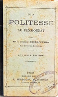 DE LA POLITESSE AU PENSIONNAT.