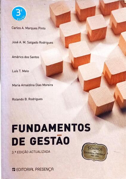 FUNDAMENTOS DE GESTÃO. [3.ª EDIÇÃO]