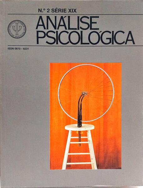 ANÁLISE PSICOLÓGICA, N.º 2 SÉRIE XIX, ABRIL-JUNHO 2001.