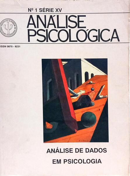 ANÁLISE PSICOLÓGICA, N.º 1 SÉRIE XV, JANEIRO-MARÇO 1997.