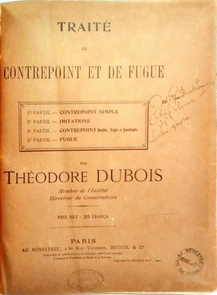 TRAITÉ DE CONTREPOINT ET DE FUGUE.