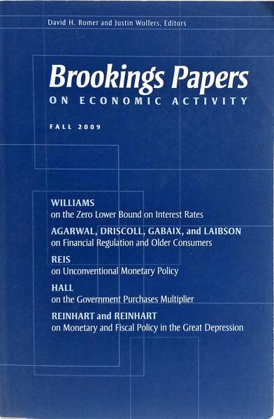 BROOKINGS PAPERS ON ECONOMIC ACTIVITY: FALL 2009.