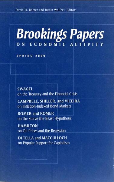 BROOKINGS PAPERS ON ECONOMIC ACTIVITY: SPRING 2009.